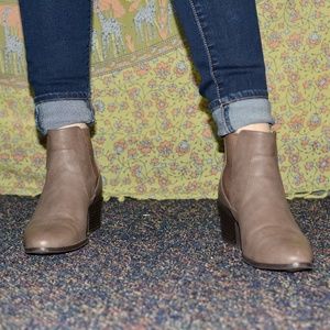 F21 Taupe Booties